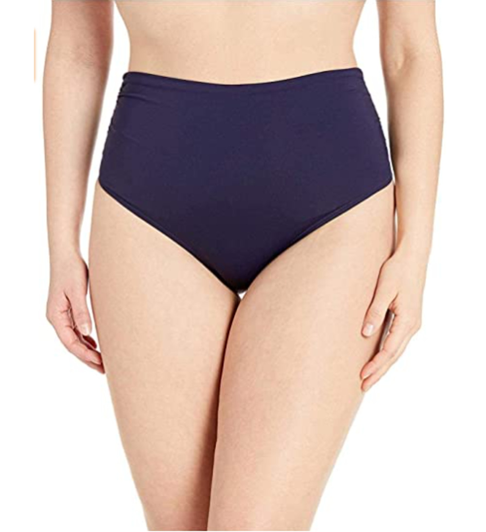 Anne Cole Navy Blue Plus Size Bikini Bottom Size 22W 3-Way Convertible New